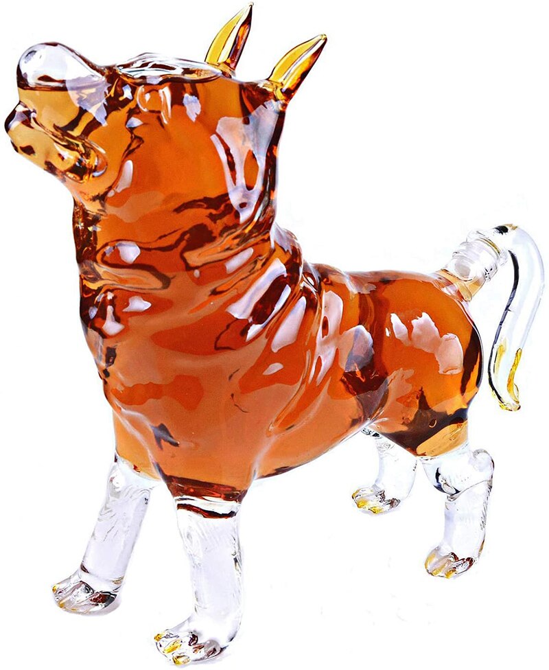 Carafe à Whisky En Verre En Forme De Chien De Chasse - Décoration Vintage Et Distributeur De Spiritueux - Objet De Collection