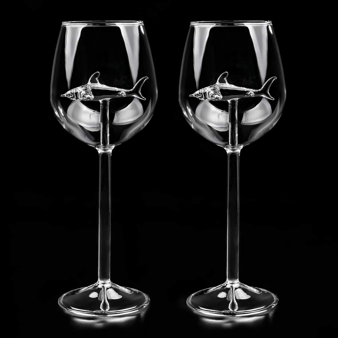 Verres à Vin Artisanaux Rebecca Suriano – Peints à La Main – Motif Arbres